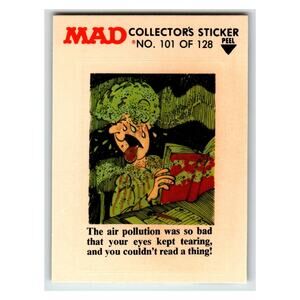 MAD Collector's Sticker #101 of 128 1983 E.C. Publications